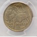 AUSTRALIA 2000 . ONE 1 DOLLAR COIN . ERROR . MULE . STRUCK ON TEN CENT